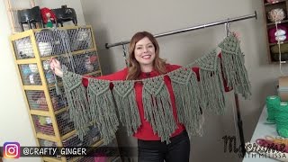 DIY Tutorial: Macrame Bunting / Banner Free Pattern by Crafty Ginger