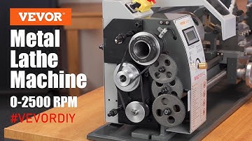 VEVOR Metal Lathe Machine, 0-2500 RPM Continuously Variable Speed for Processing Precision Parts