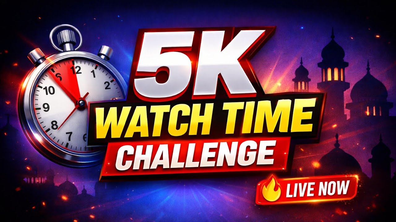 "5K Watch Time Challenge LIVE – Can We Hit 5K in 5 Days?"
