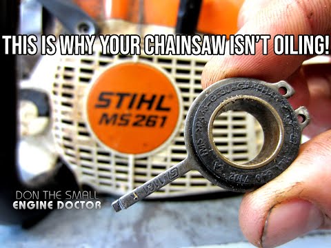 Stihl Chainsaw Chain Oiler Not Working? Check This First To Fix Oiling Problems! - Video