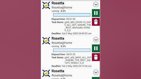 Showcase of Rosetta@Home on BOINC: COVID-19 projects