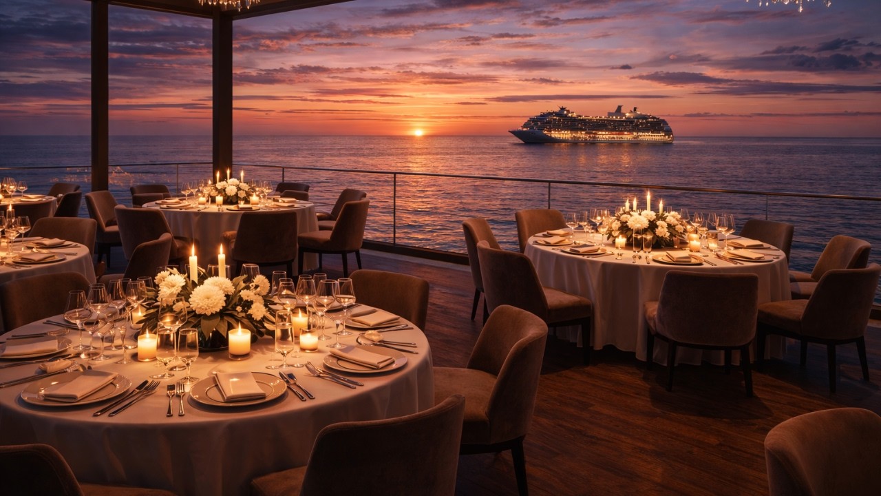 Luxury Seaside Restaurant Jazz 🍷 Relaxing Dinner Music with Ocean Sunset View