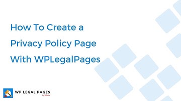 How to Create Privacy Policy Page With WP Legal Pages?