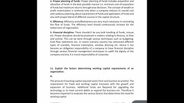 5th Sem Financial Management B.com Q.P 2024 Solutions Part 5 | BNU |  ⁨@Narendra.V_⁩