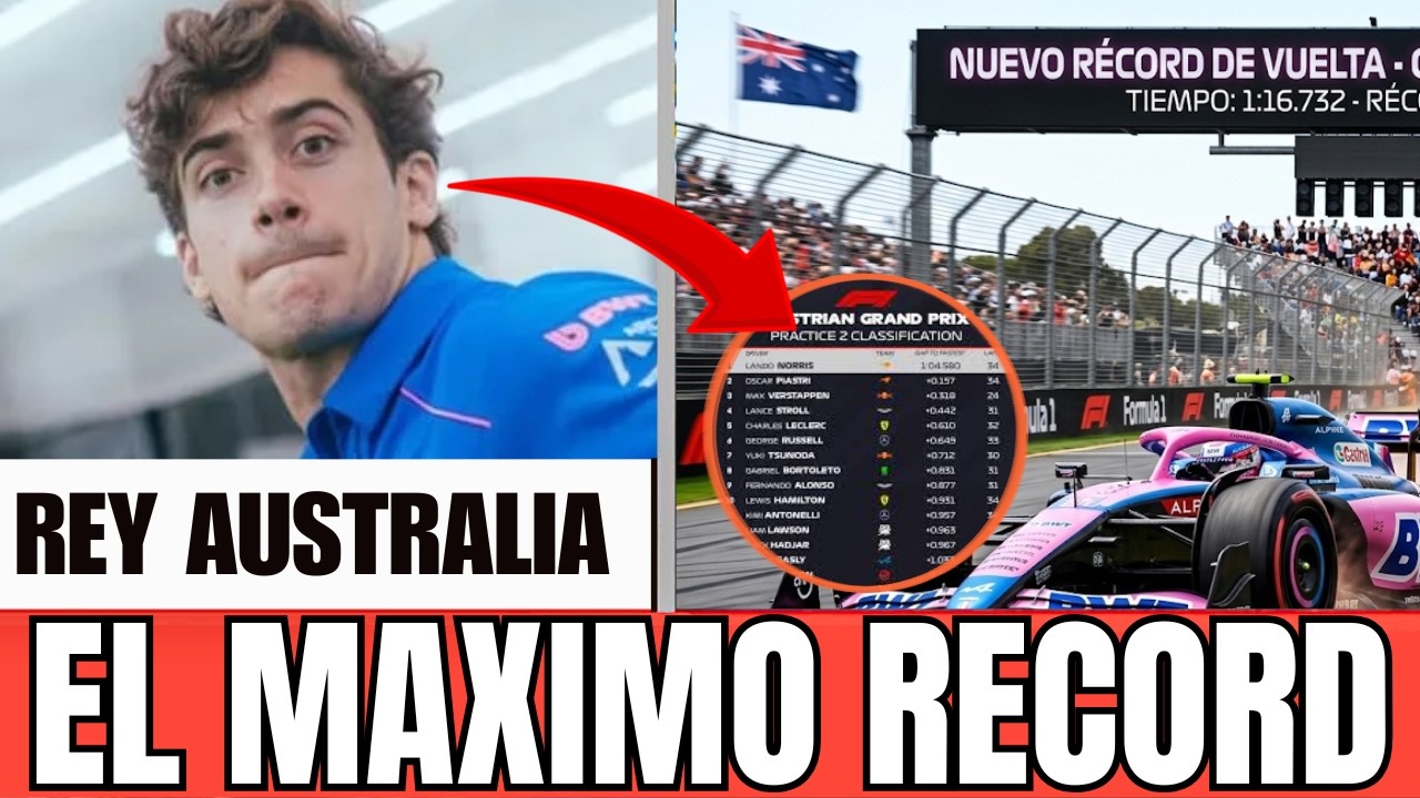 Franco Colapinto ROMPE RECORD en AUSTRALIA con Estos TIEMPAZOS por Encima de todos...ALPIN EN SHOCK!