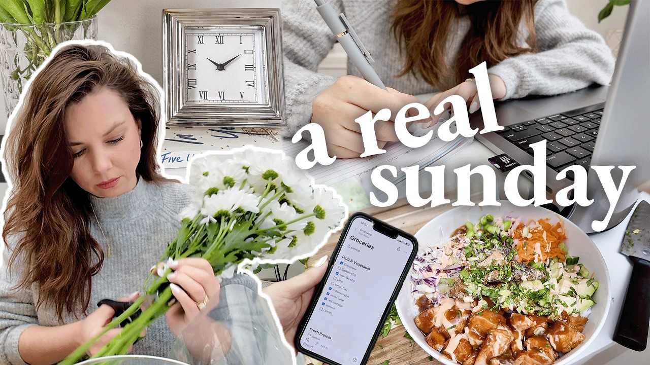 A realistic sunday 🥑 Meal Prep, Groceries, Night routine, Life UPDATES