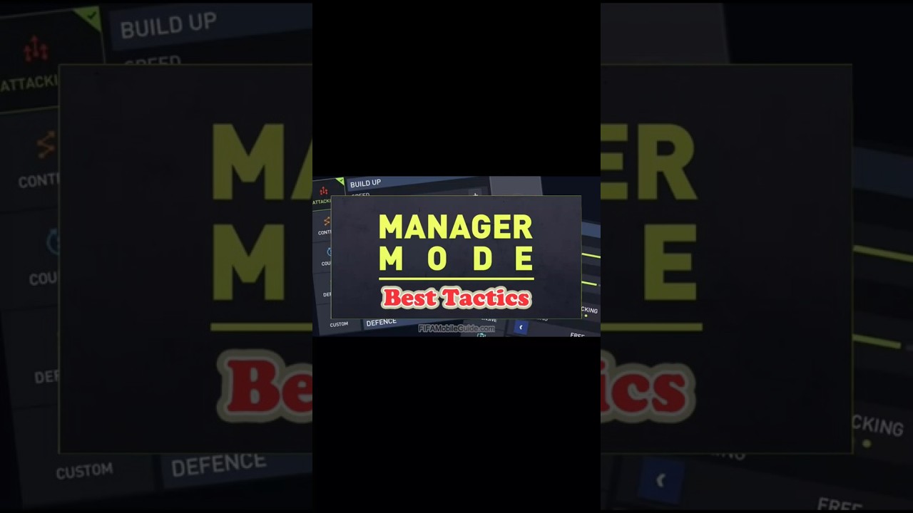 Best Manager Mode Tactics😎😎