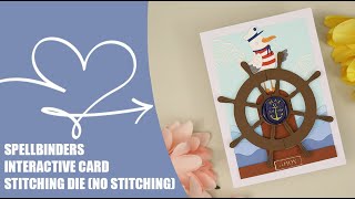 Spellbinders Stitching Die Hack: No Stitching Needed + Spinning Wheel!