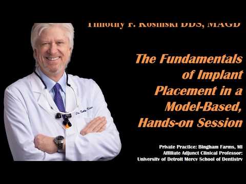 The Fundamentals of Implant Placement in a Model-Based, Hands-On Session Hand-Outs