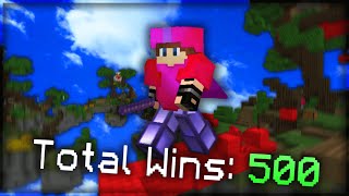 so i finally got 500 bedwars wins... | hypixel bedwars