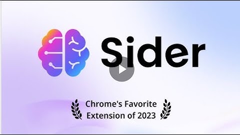 Sider Extensión con Chat GPT 4 Para Google Chrome