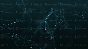 4k abstract loop color geometrical background with lines and dots