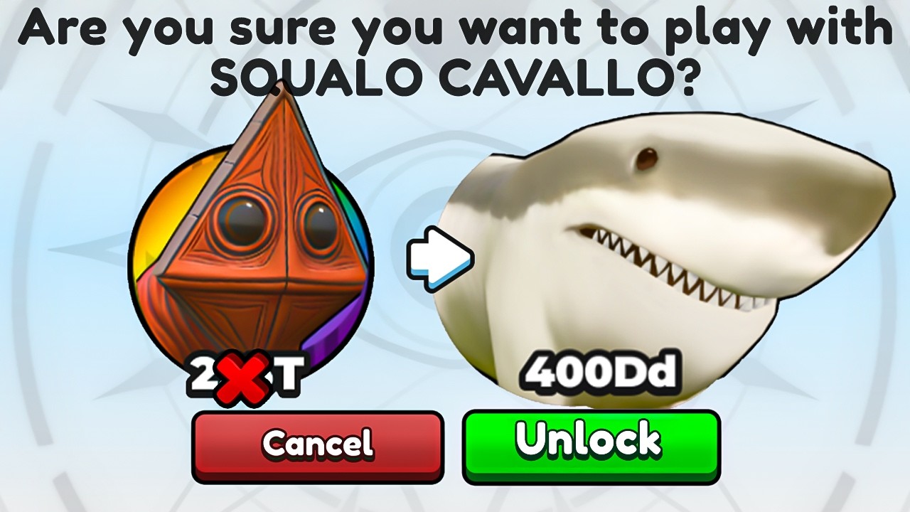 Unlocking MAX Level SQUALO CAVALLO In Brainrot Evolution Roblox!