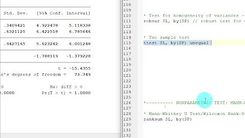 Two sample data in STATA || Two-Sample T-test & Mann-Whitney U test in STATA || Tutorial 4 of 4