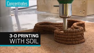 Chemistry turns backyard clay into a 3-D printable building material