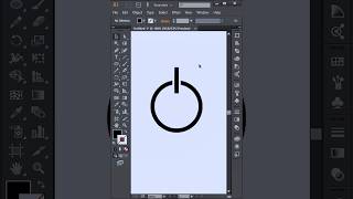 On Off Switch Icon Design in Adobe Illustrator #shorts #icondesign