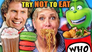 Try Not To Eat - Holiday Movies! (Elf, The Grinch, Bad Santa) | People vs Food image