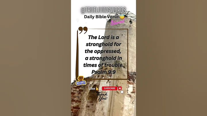 Are you in trouble? Remember this: The Lord is your stronghold 😇🙏 #bibleverse #motivation #shorts