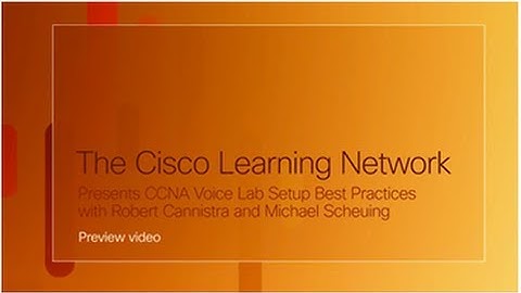 Cisco Learning Network -- CCNA Voice