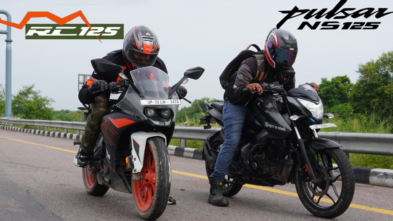 KTM RC 125 vs Pulsar NS125 Drag Race