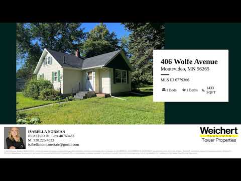 406 Wolfe Avenue, Montevideo, MN home video tour
