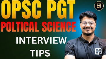 OPSC PGT Political Science Interview Tips | Must-Know Questions & Demo Class Guidance | PGT Intervie