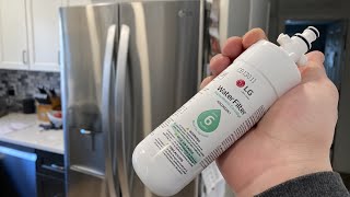 How to Change LG Refrigerator Water Filter Cartridge ADQ360061