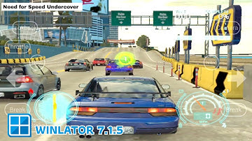 Need for Speed Undercover - Winlator 7.1.5 Android Gameplay Snapdragon 870