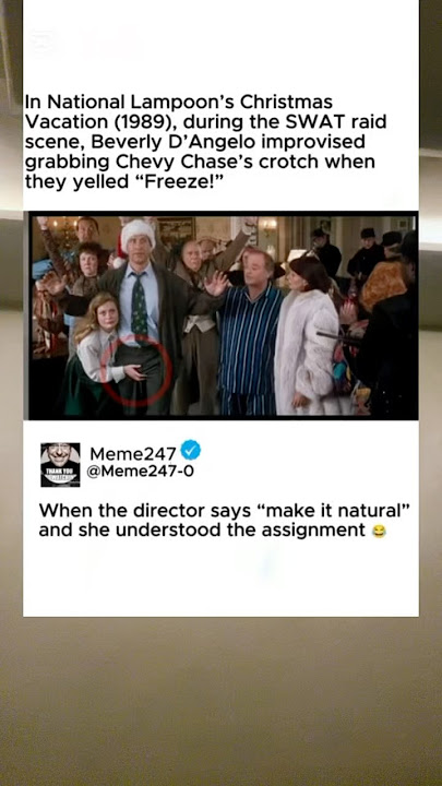 In National Lampoon’s Christmas Vacation (1989), during the SWAT raid scene.