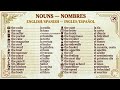 Learn Vocabulary Spanish Nouns