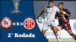 Melhores Momentos de Jacuipense 0 X 0 América De Natal - Copa Do Nordeste 2° Rodada