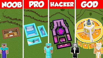 Underground Base Build Battle Challenge - Noob vs Pro vs Hacker vs God - Minecraft Animation