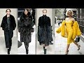 The most fashionable coats in this season /Fashion collection of fur coats fall-winter 2018