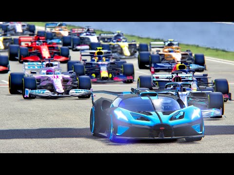 Bugatti Bolide vs F1 2020 Cars at Spa