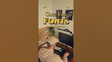 My Favorite Cute FREE Display Fonts 💫 #fontdesign #font #graphicdesign #design #illustratortips