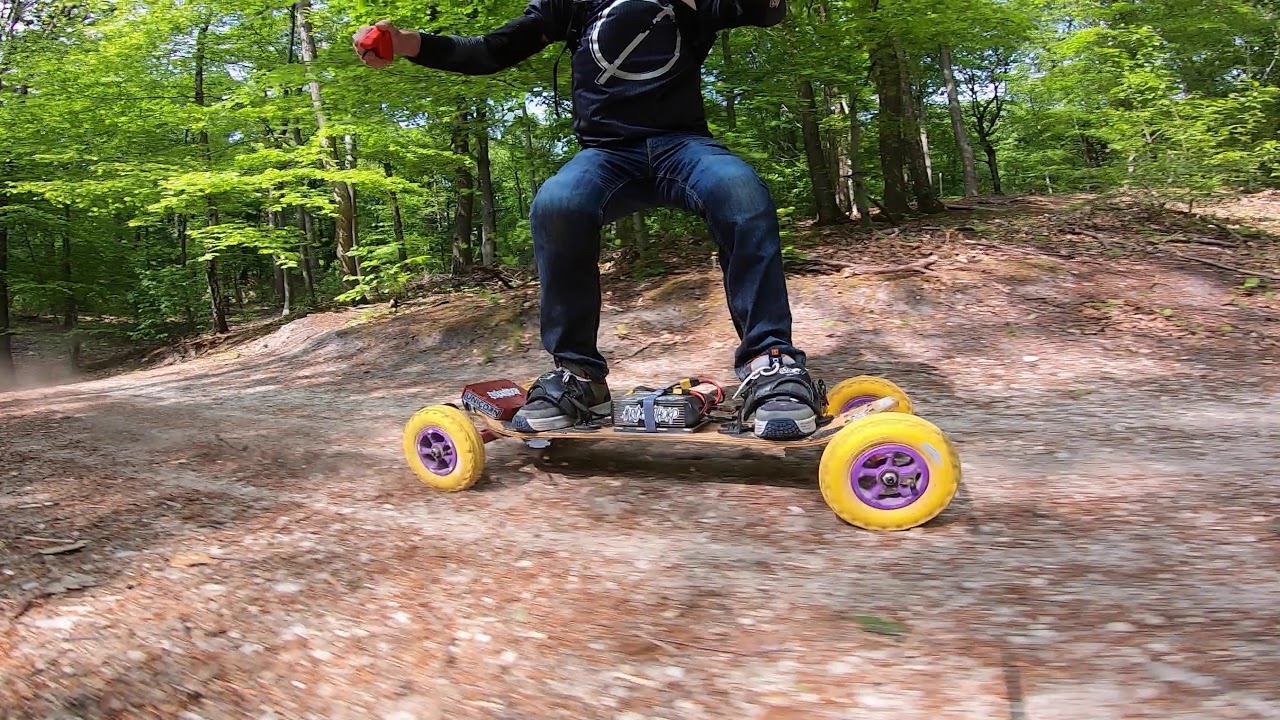 mountainboard colombia ELECTRIC MOUNTAINBOARD AT SPEED IN MEUDON FOREST