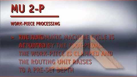 Hoffmann Dovetail Routing Machines: MU2-P Intro from Hermance Machine Company