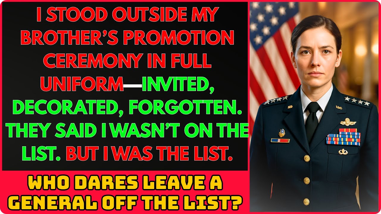 They Erased Me from the Ceremony — Yet I Returned Wearing Four Stars They Couldn't Deny