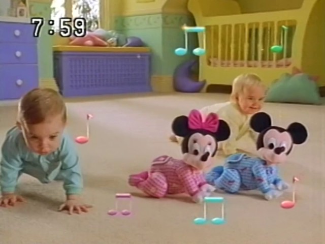 マテル『ディズニーベビーメロディタッチでハイハイ』 CM 1999/08 