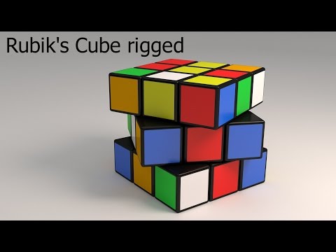 Blender: Rubik's Cube Python Rig WIP [English/HD]