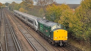 Class 37 | 37608 MEGA THRASH past Worting Junction! 21/10/2025.