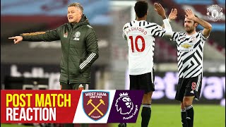 Solskjaer & Mata react to win at West Ham | West Ham United 1-3 Manchester United | Premier League