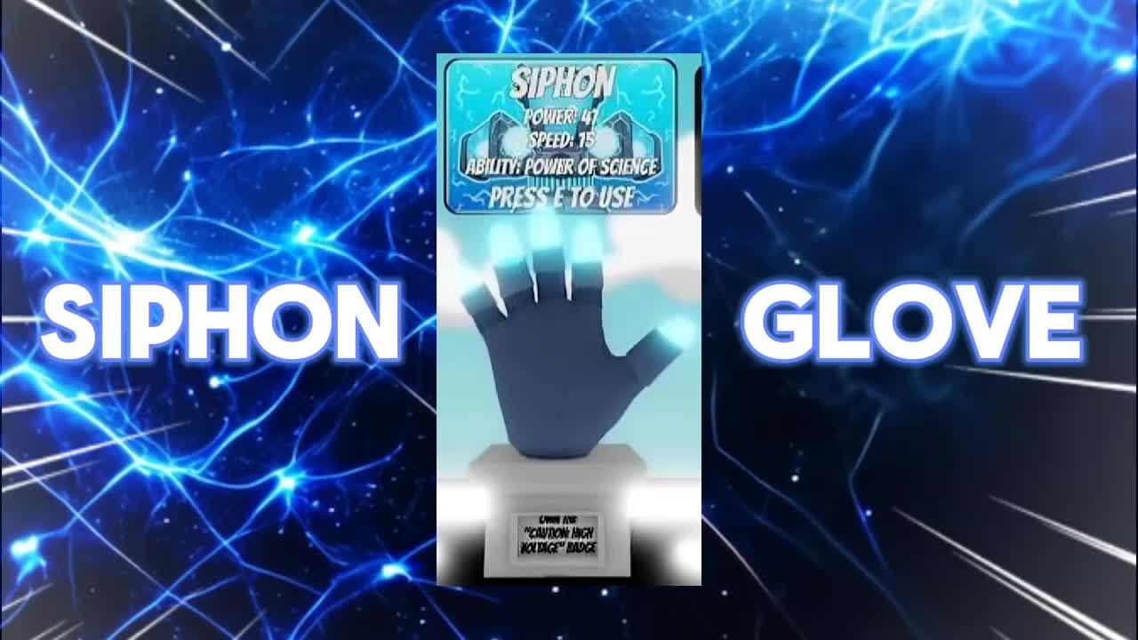 New Siphon glove showcase + how to get!  Slap battles