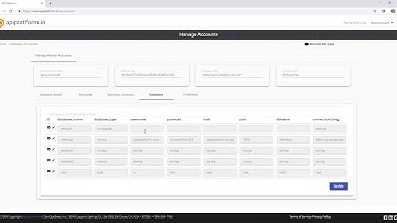 API Platform - Manage Accounts