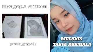 Proses Melukis Tasya Rosmala || TASYA RATU GOPO
