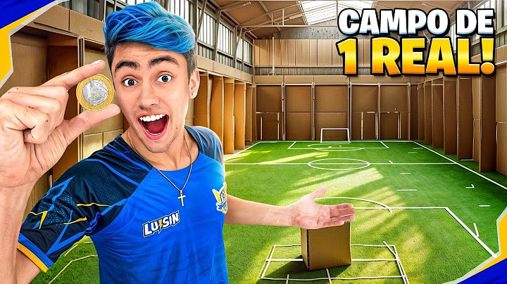 FIZ UM CAMPO DE FUTEBOL USANDO APENAS 1 REAL!