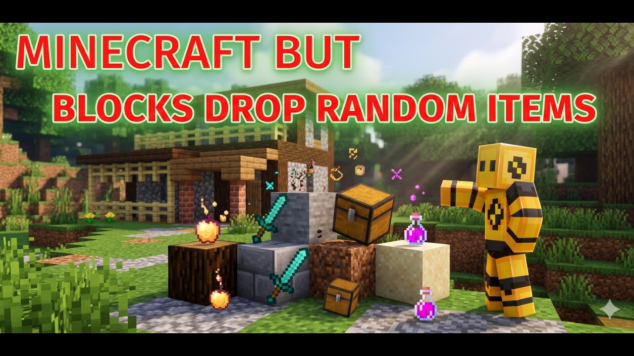 Minecraft Random Drops Part 2… I Was NOT Ready For This 🤯 - YouTube