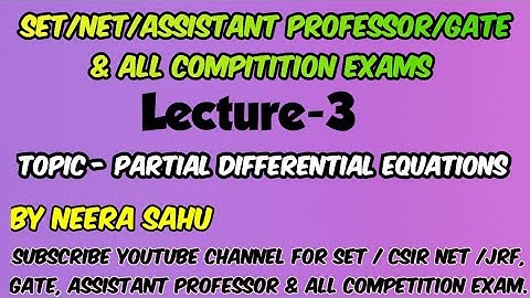 PDE-03#Lagrange auxiliary equation #csirnet #cgset #mpset #assistantprofessor 