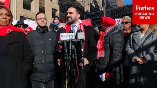 WATCH: Mayor Zohran Mamdani Joins Picket Line Of Nurses On Strike In New York City