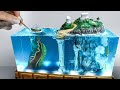 LOST ATLANTIS & GUARDIAN- How to make Greek Mythology Diorama-lamp/ epoxy resin art/ polymer clay